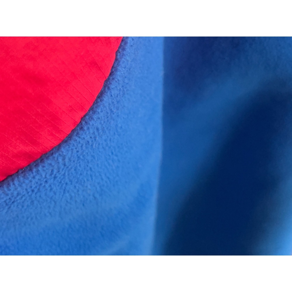 Vineyard Vines Mens Blue Red Colorblock Fleece 1/4 Zip Pullover Jacket Medium - Picture 7 of 8